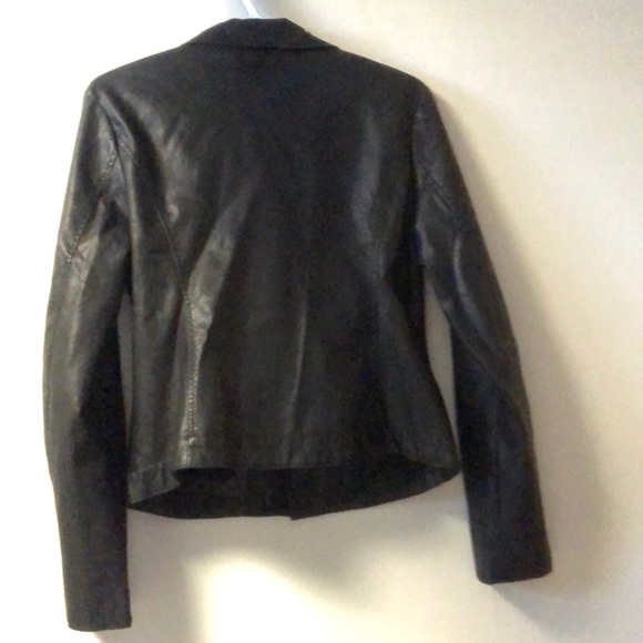 KENNETH COLE REACTION Vegan Leather Jacket - Picture 2 of 4
